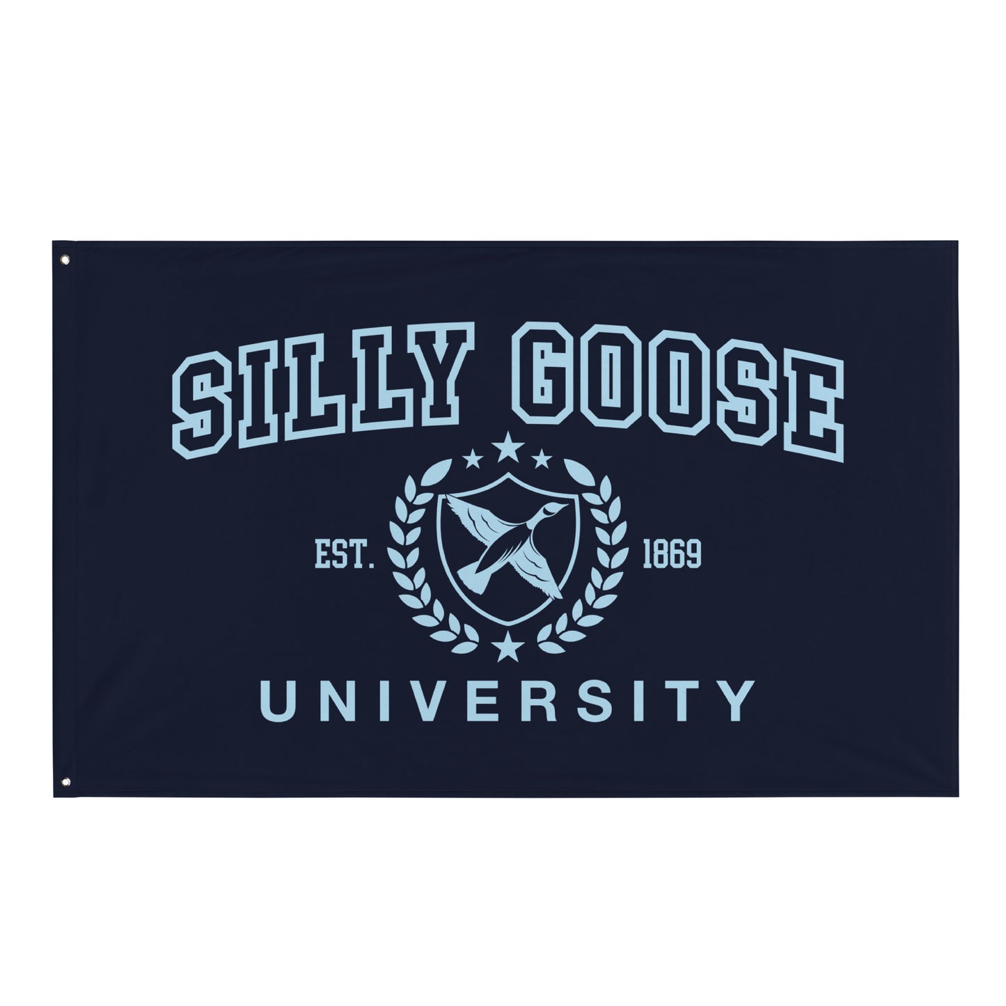 Silly Goose University Flag (Navy)