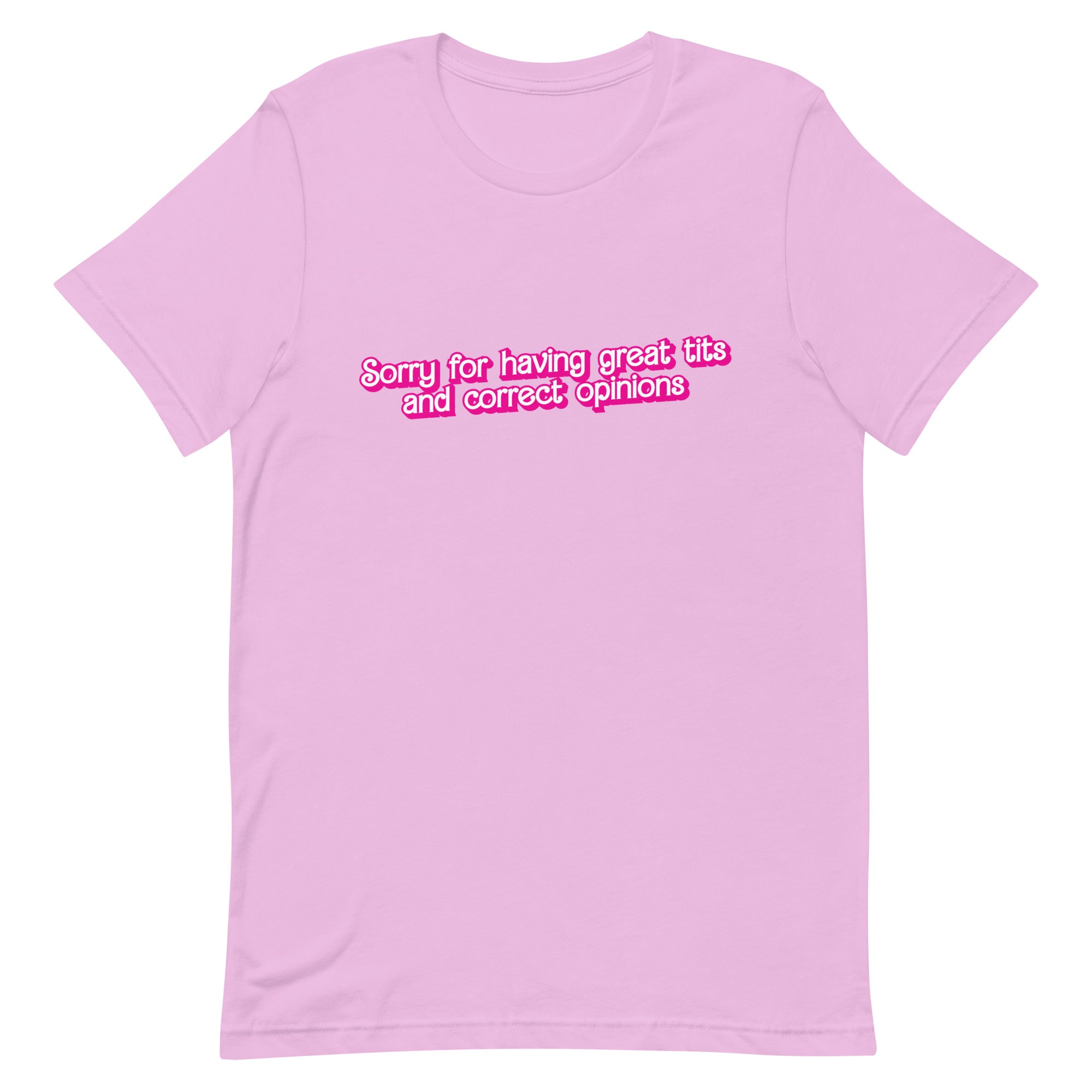 Sorry for Having Great Tits and Correct Opinions on Everything Baby Tee,  Funny Great Tits Crop Top Shirt 