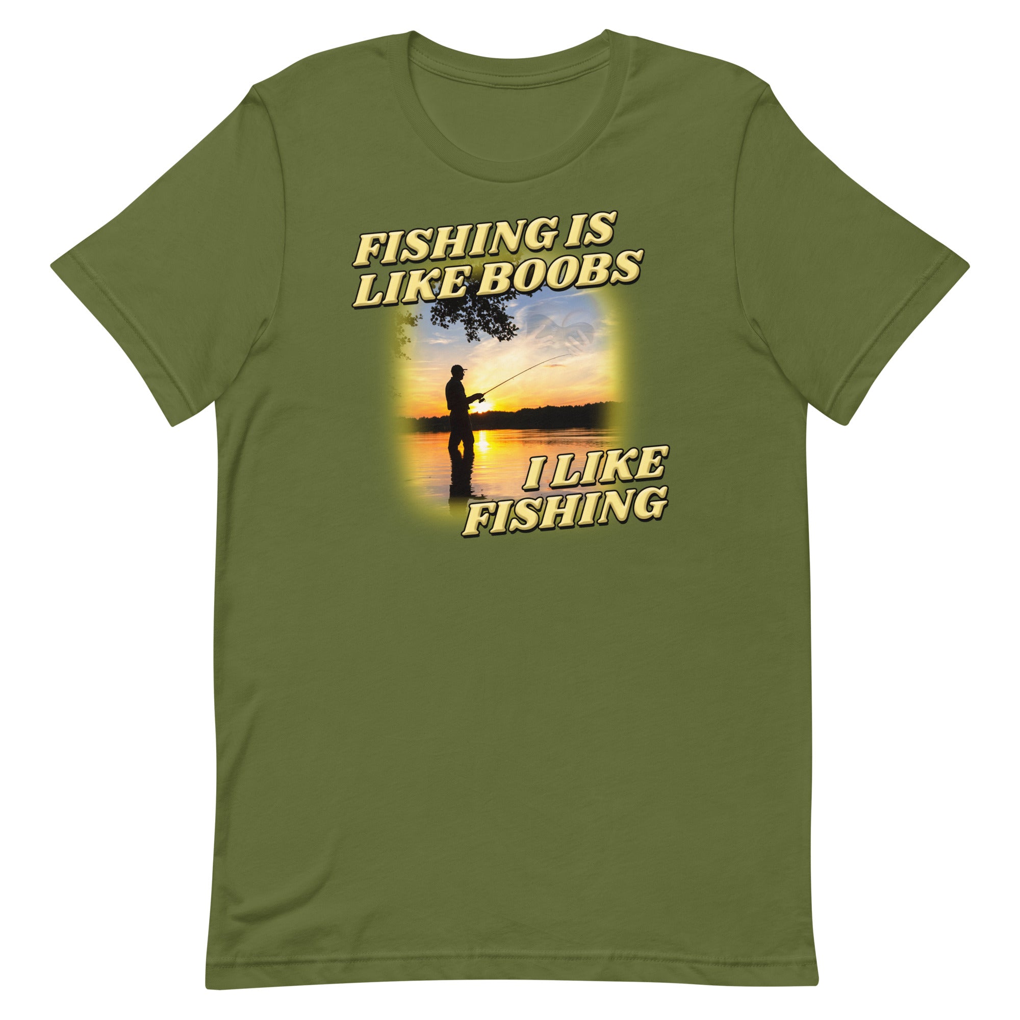 Fishing is Like Boobs Unisex t-shirt – Got Funny?