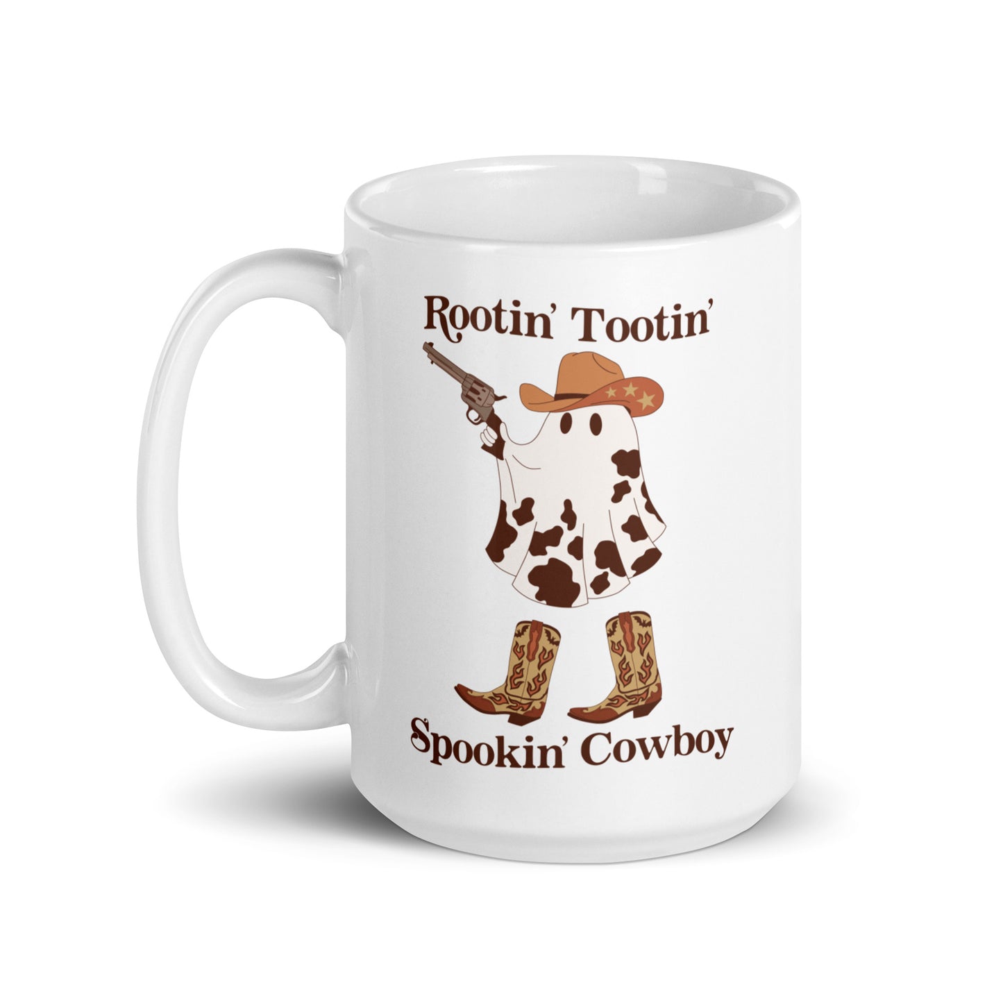 Rootin' Tootin' Spookin' Cowboy glossy mug