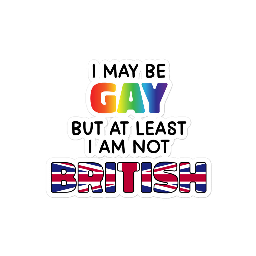 I May Be Gay (British) sticker