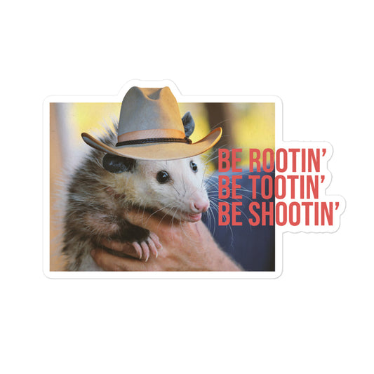 Cowboy Possum sticker