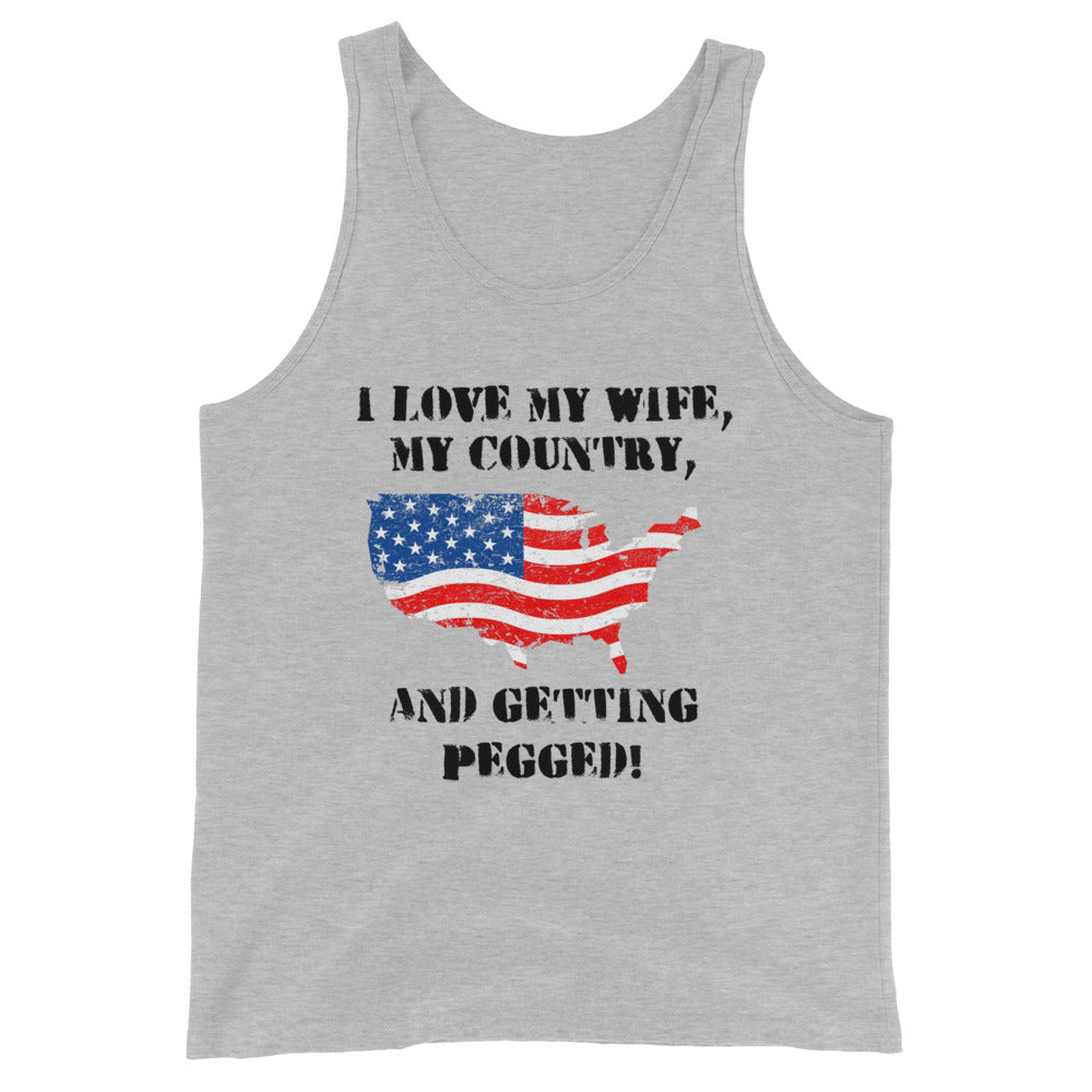 I Love My Country Unisex Tank Top