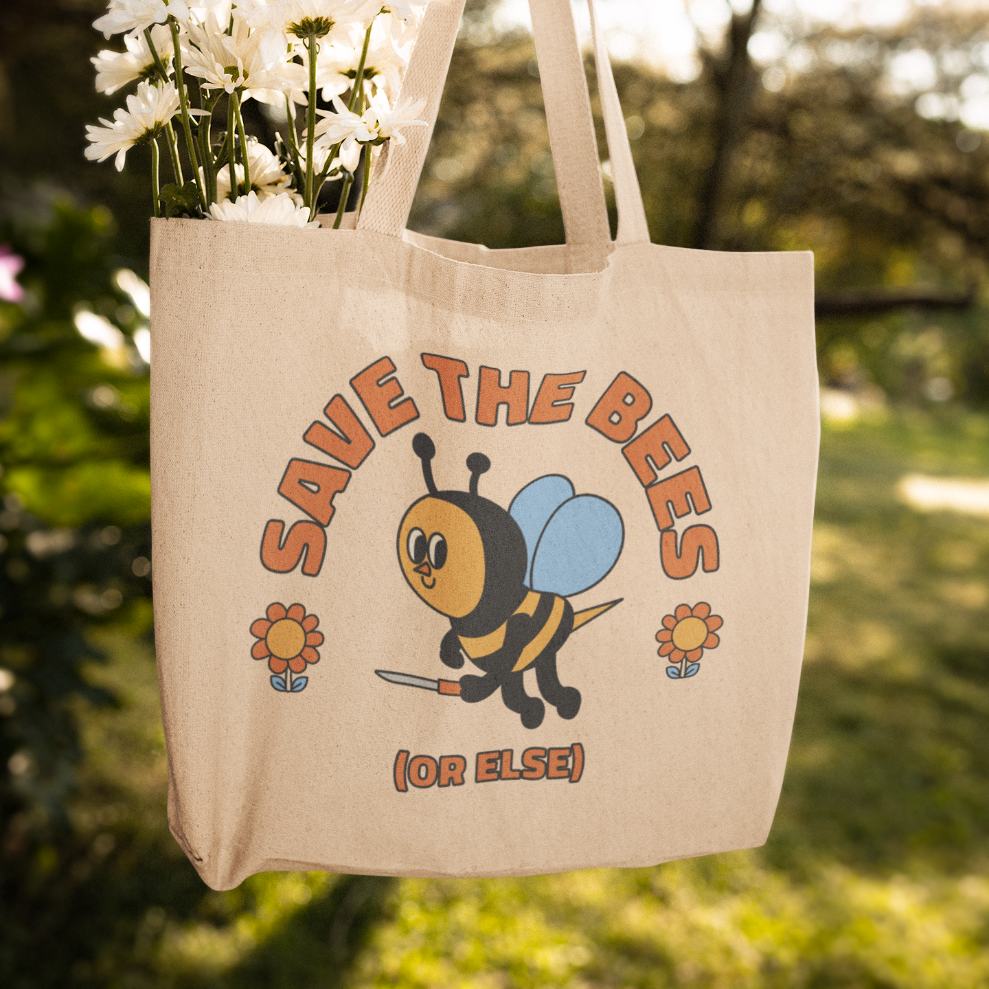 Save the Bees Tote Bag