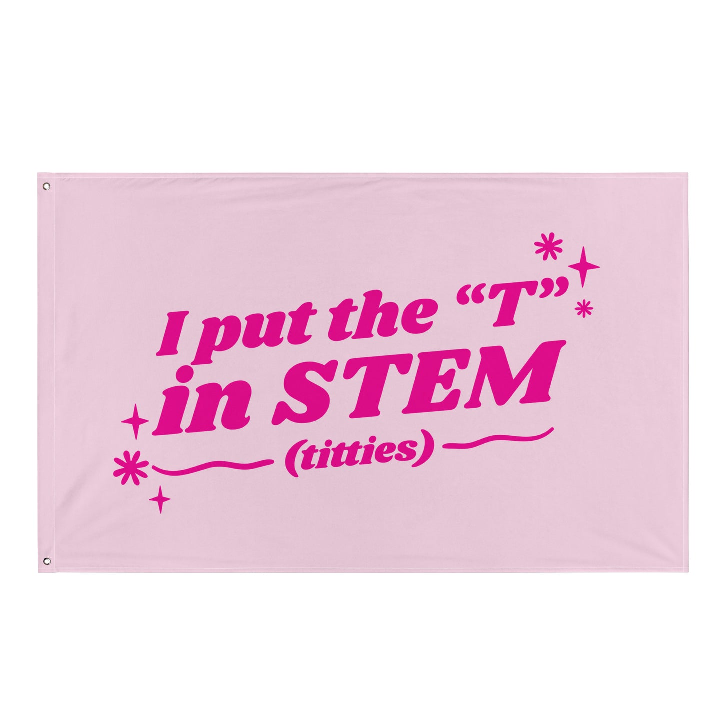 I Put the "T" in STEM (Pink) Flag