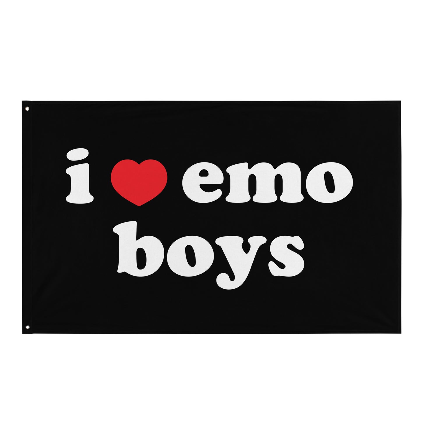 I Heart Emo Boys Flag