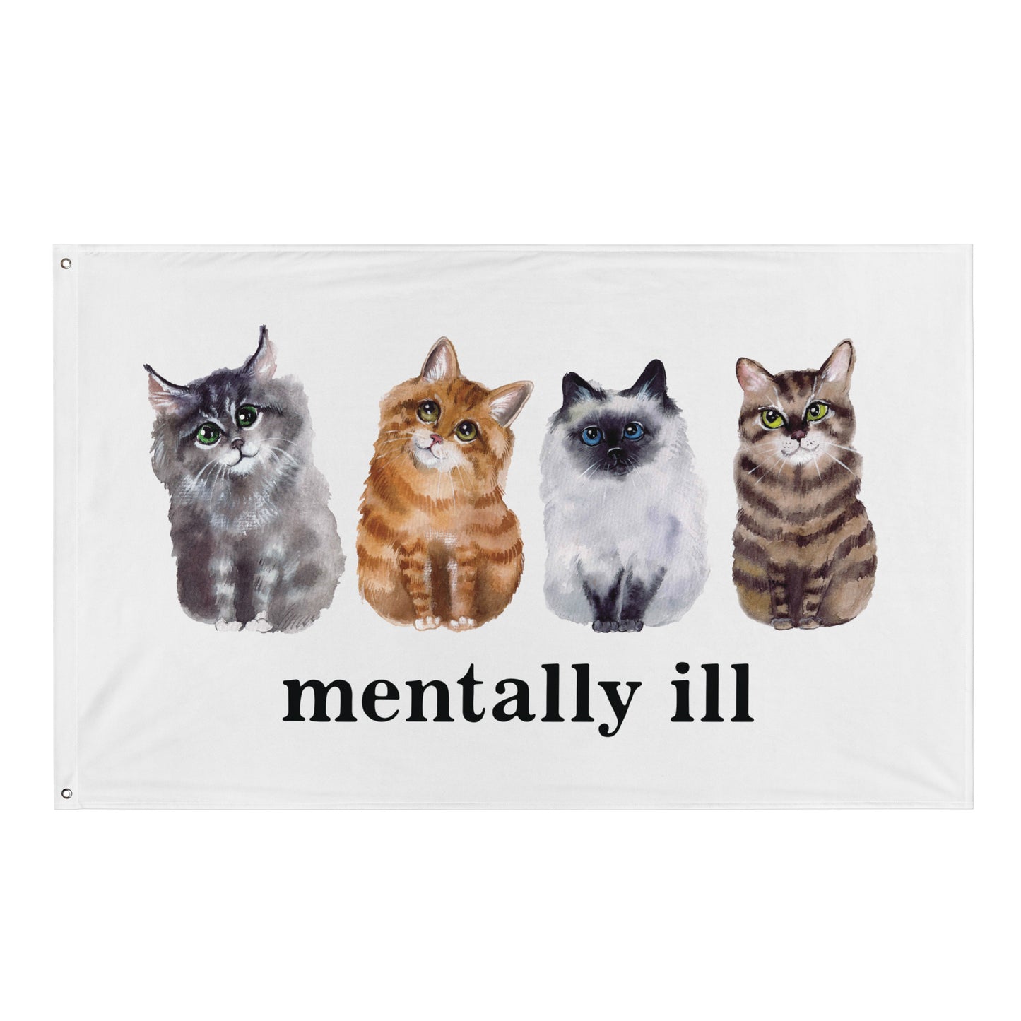 Mentally Ill Cats Flag