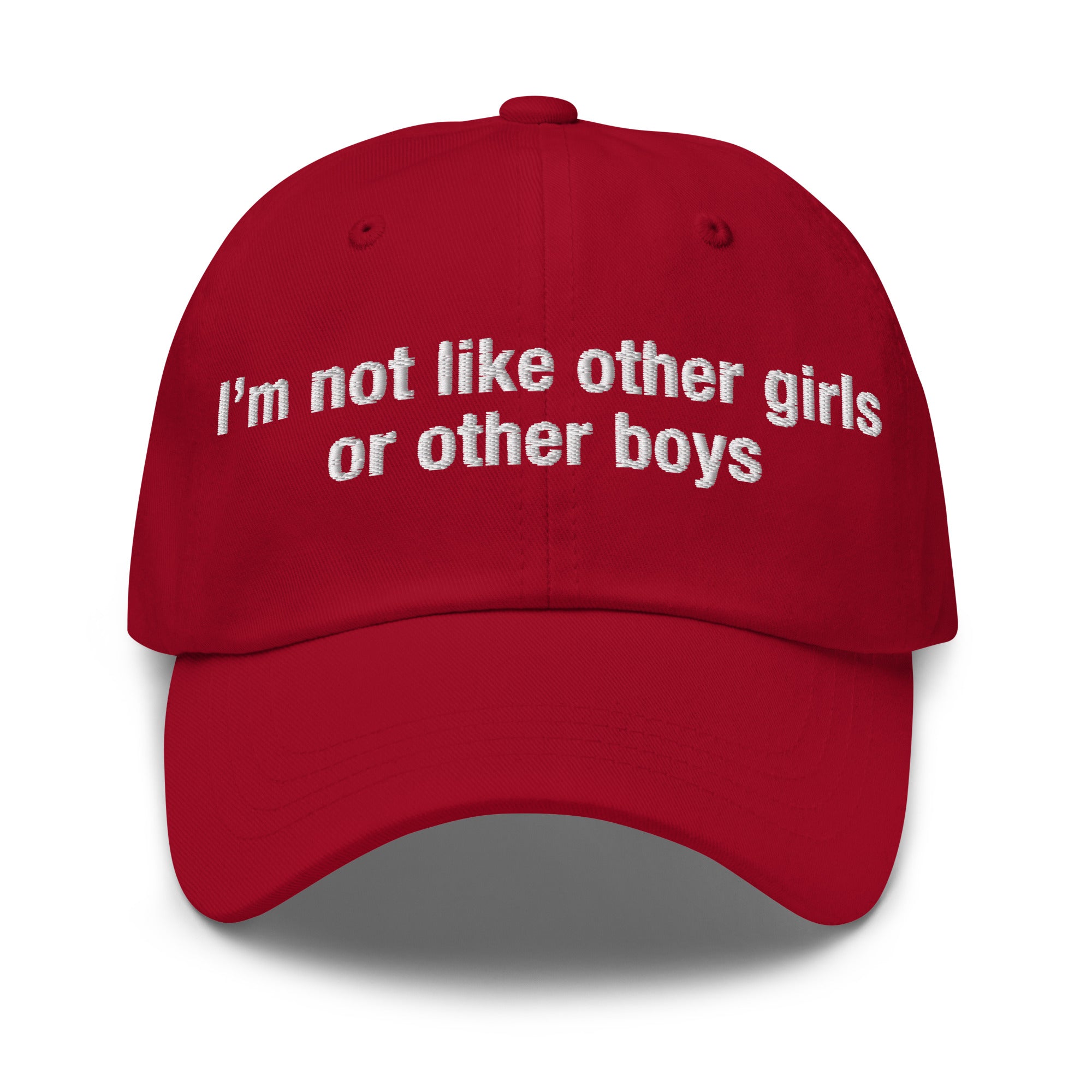 I'm Not Like Other Girls or Other Boys hat