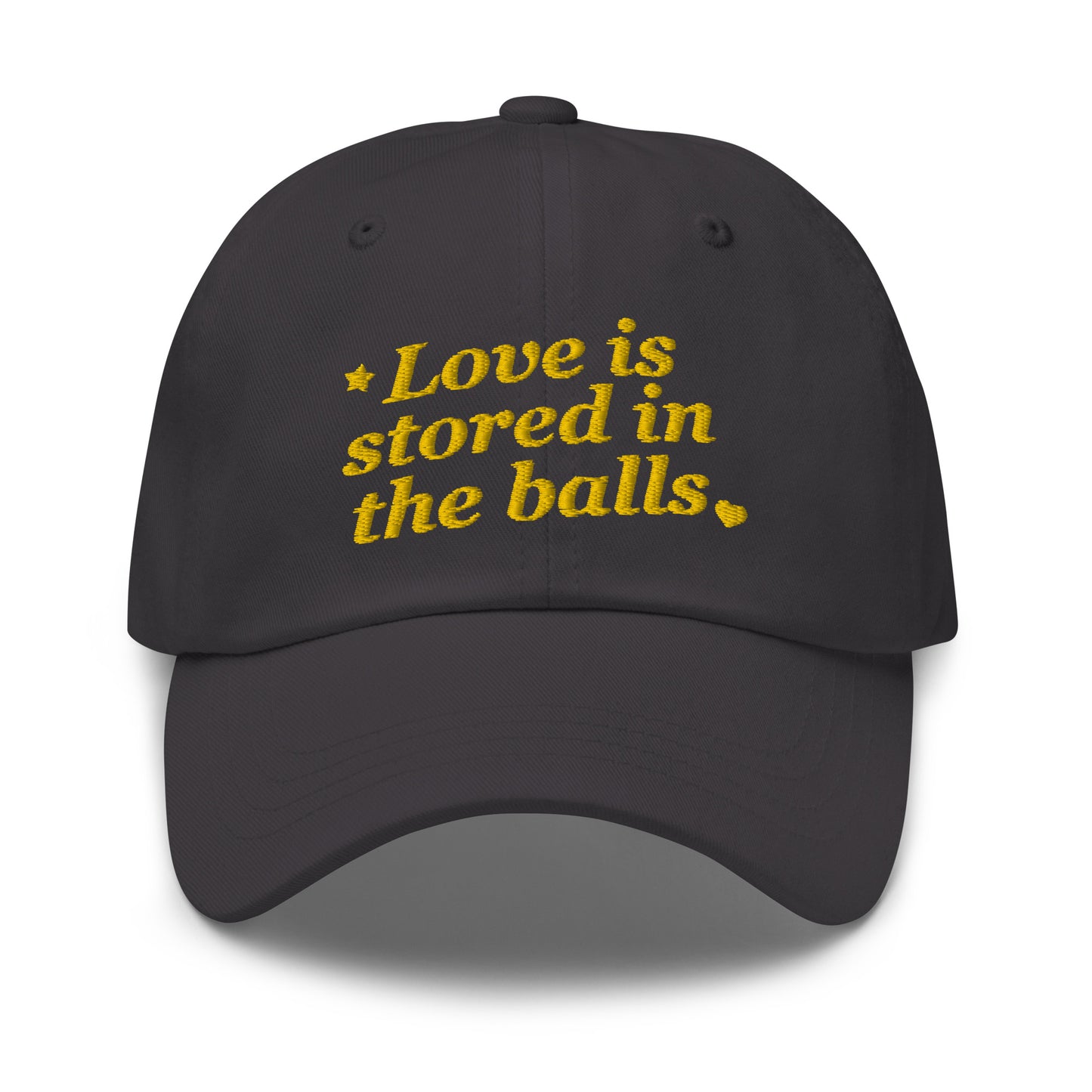Love is Stored in the Balls Hat