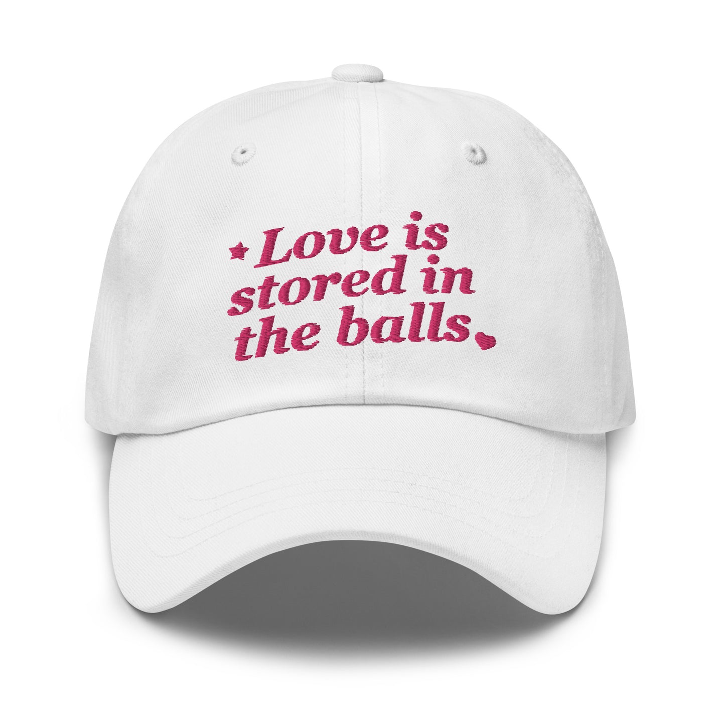 Love is Stored in the Balls Hat
