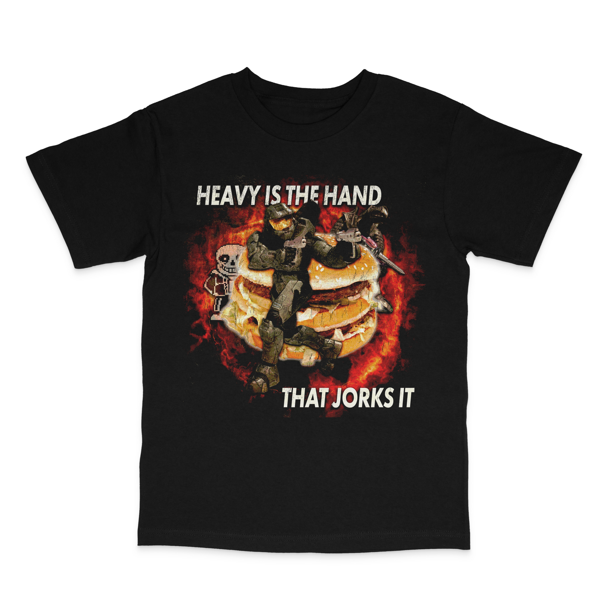 Heavy Is The Hand That Jorks It Unisex T-Shirt