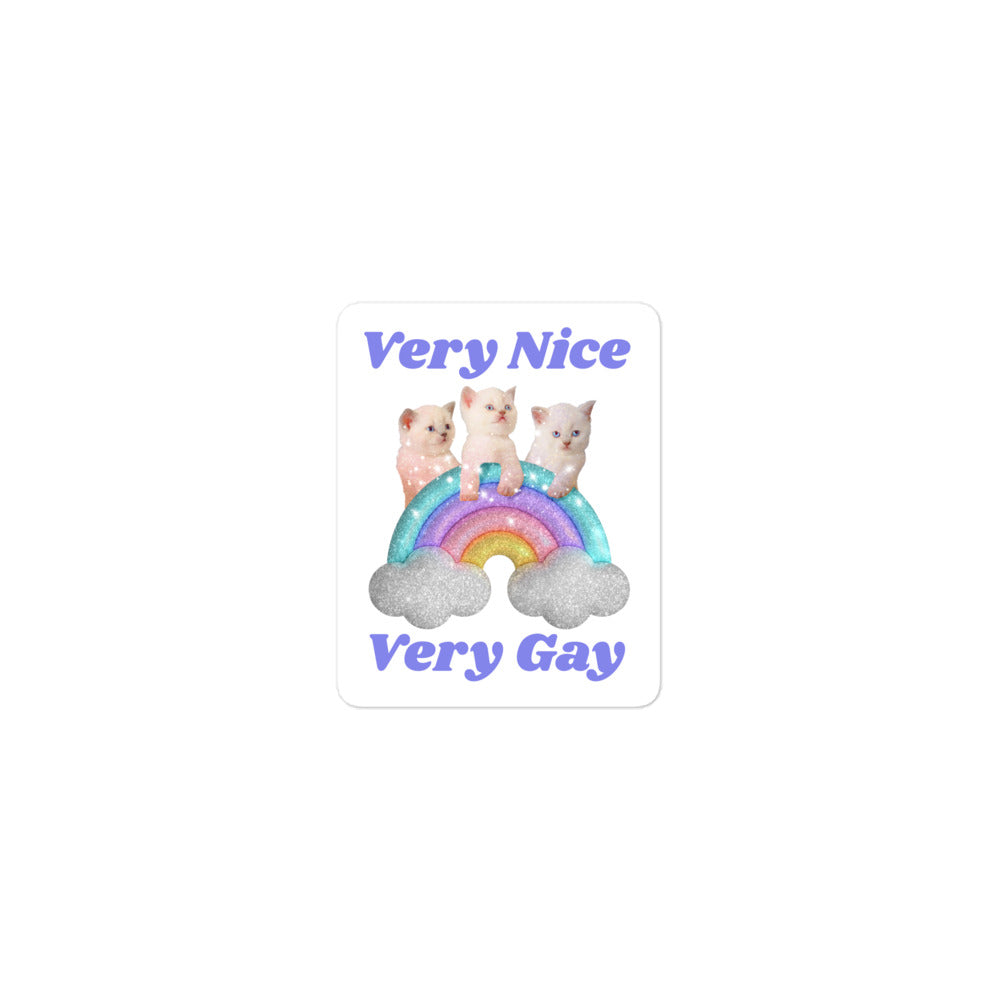 Very Nice Very Gay sticker