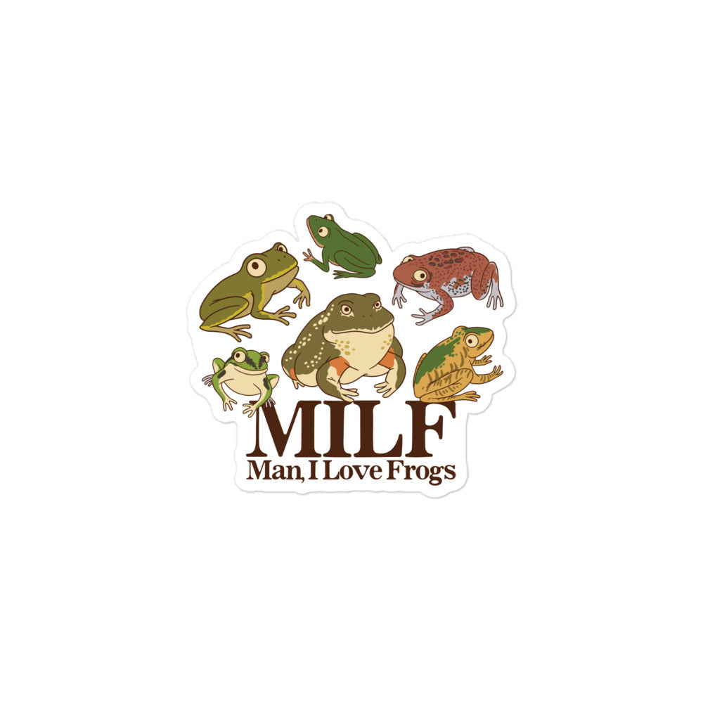 MILF (Man, I Love Frogs) sticker