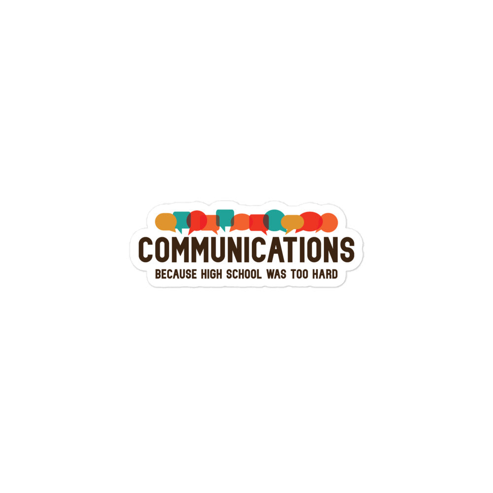 Comm Major Sticker Communications Major sticker – Got Funny?