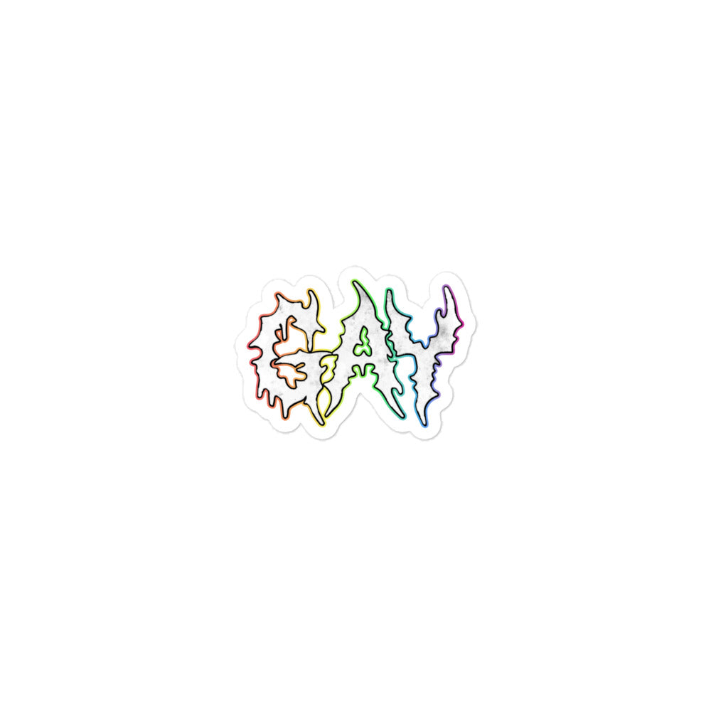 Gay Heavy Metal sticker