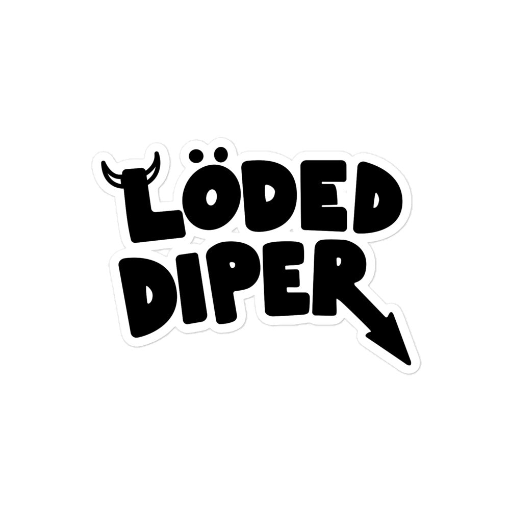 Loded Diper Sticker sticker