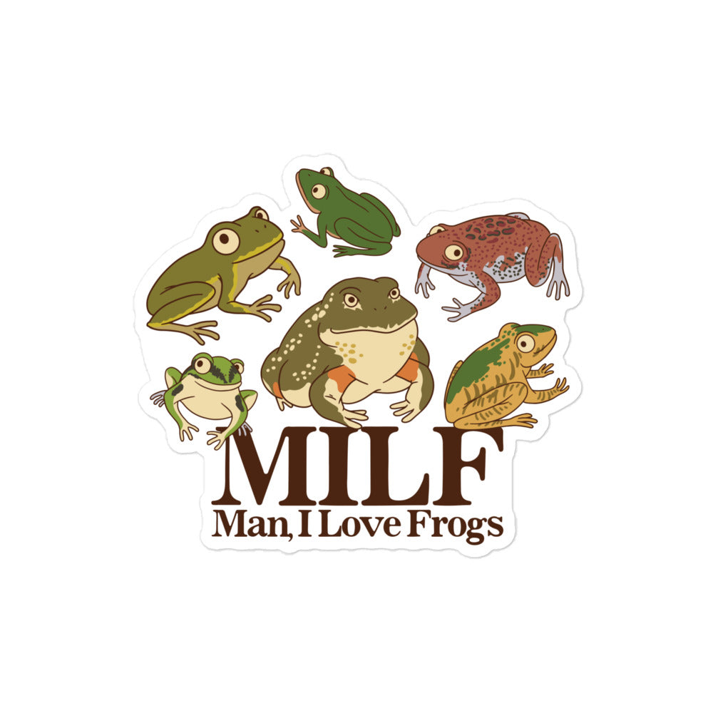 MILF (Man, I Love Frogs) sticker
