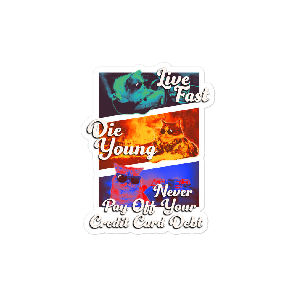Live Fast Die Young sticker
