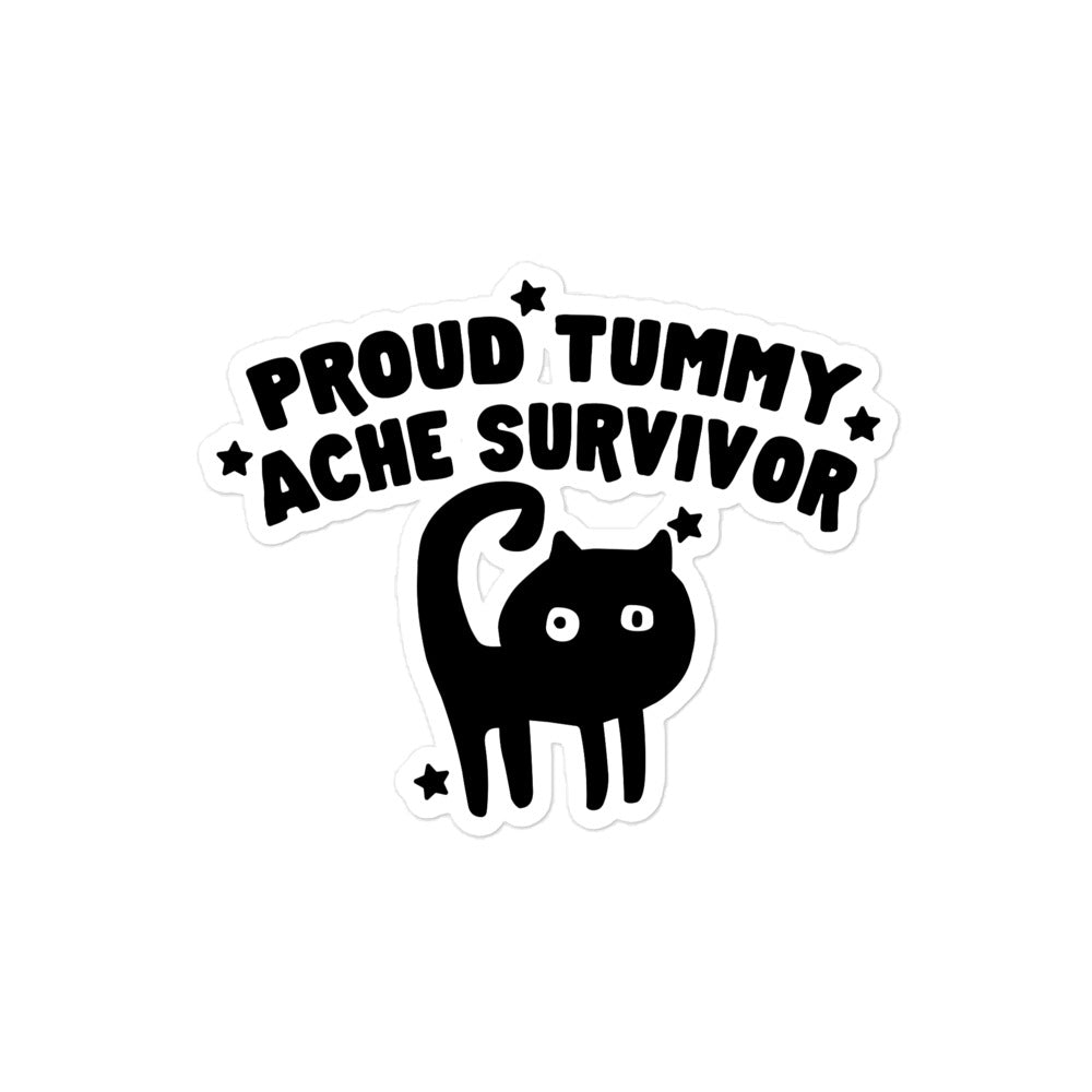 Proud Tummy Ache Survivor sticker