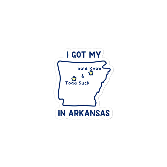 Bald Knob Toad Suck Arkansas sticker