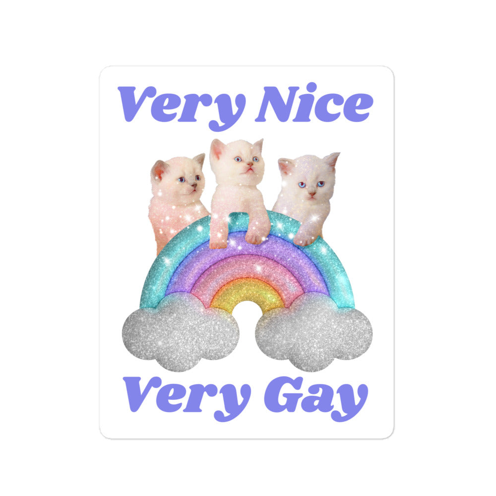 Very Nice Very Gay sticker