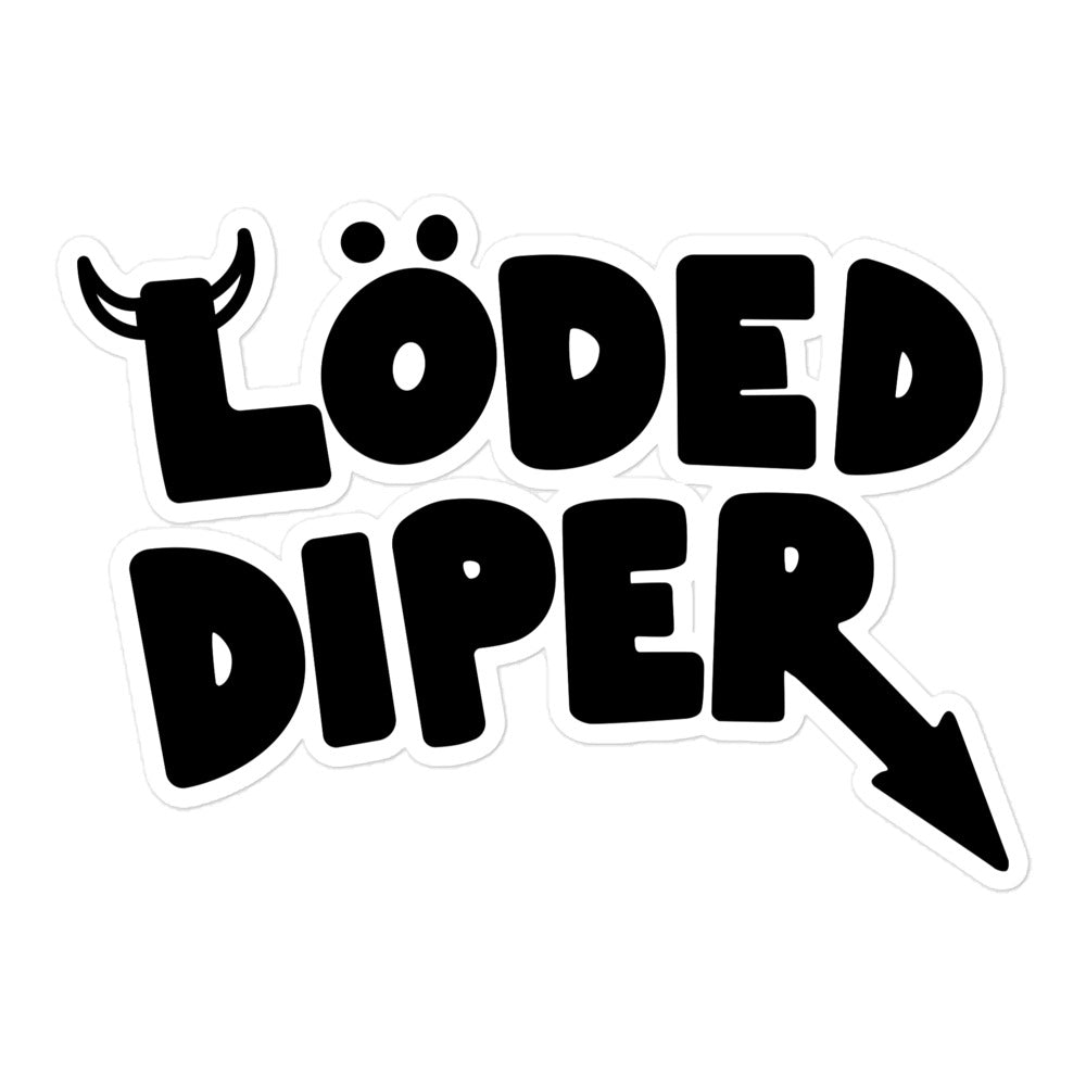 Loded Diper Sticker sticker