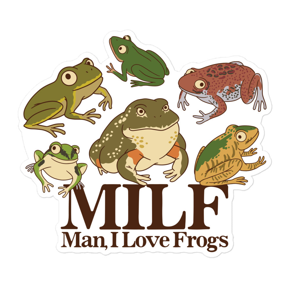 MILF (Man, I Love Frogs) sticker