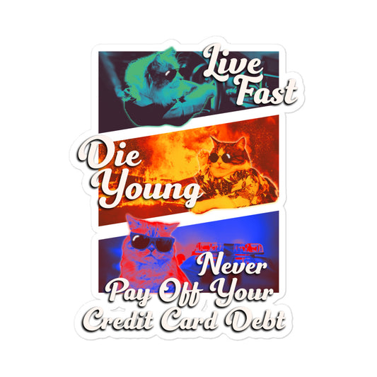 Live Fast Die Young sticker