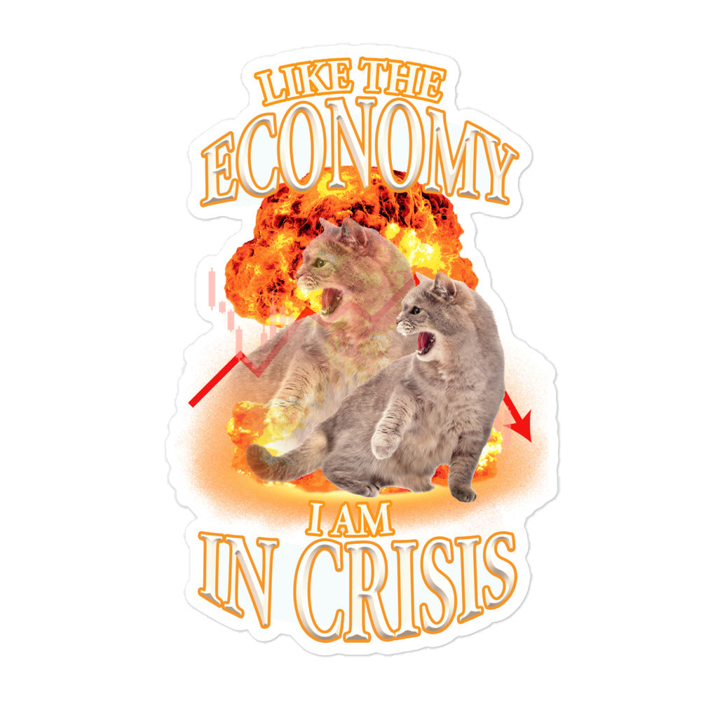 Like the Economy I Am in Crisis sticker