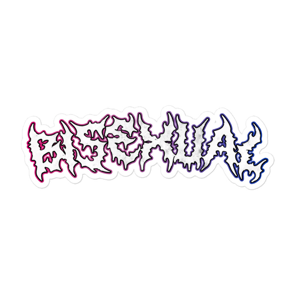 Bisexual Heavy Metal sticker