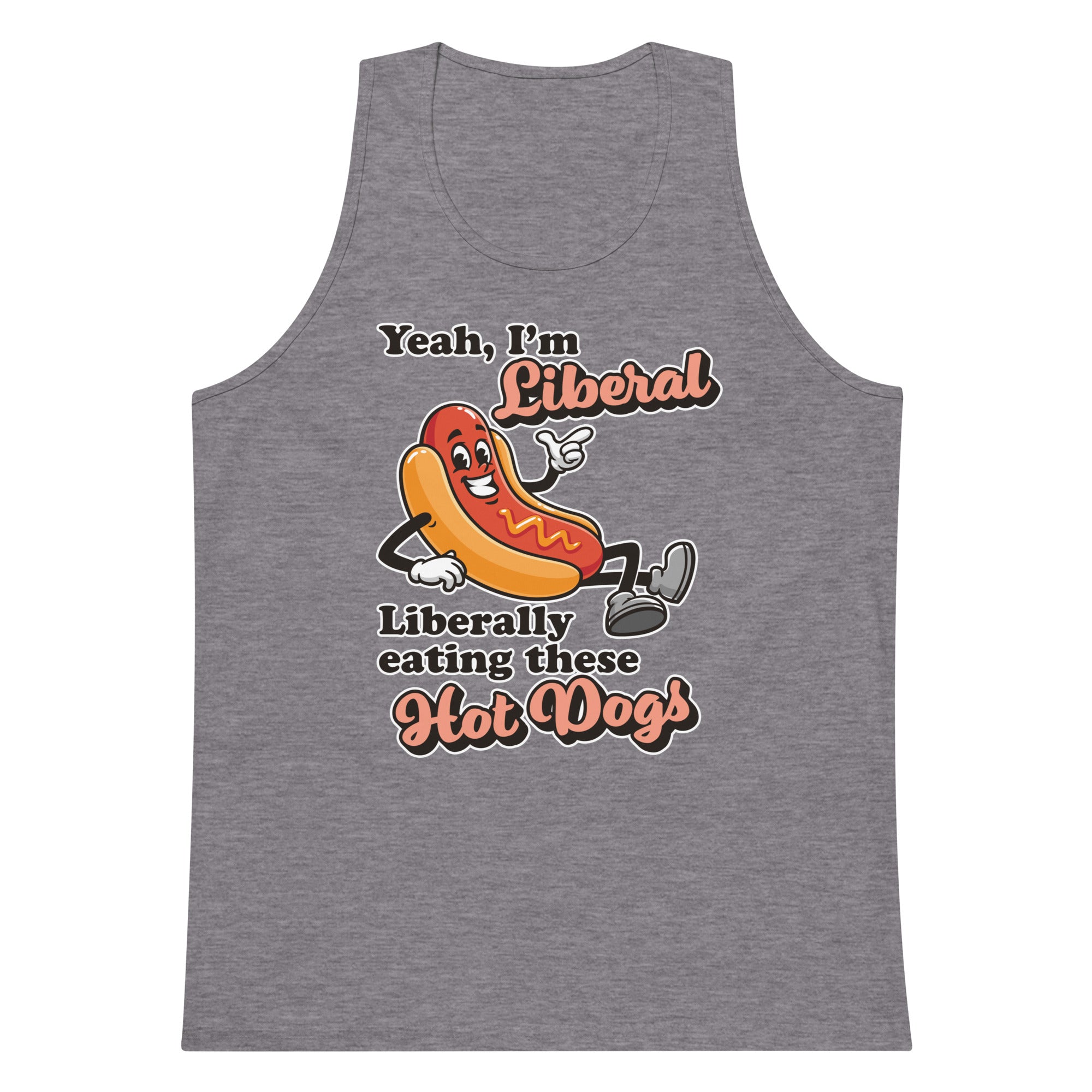 Liberally Eating Hot Dogs tank top