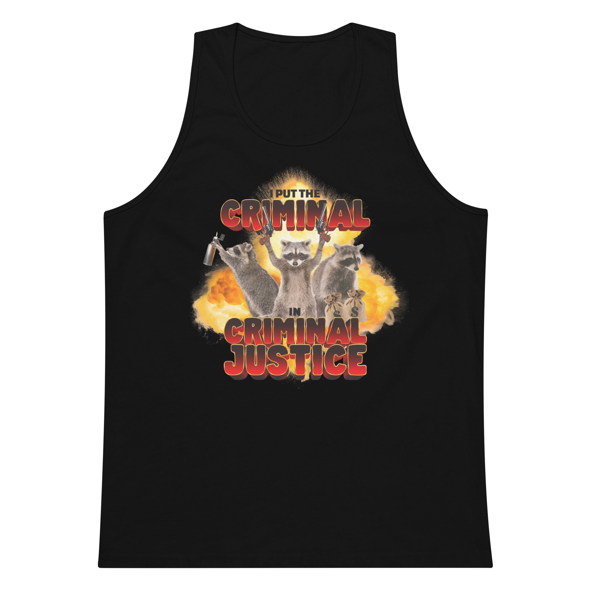 I Put the Criminal in Criminal Justice tank top