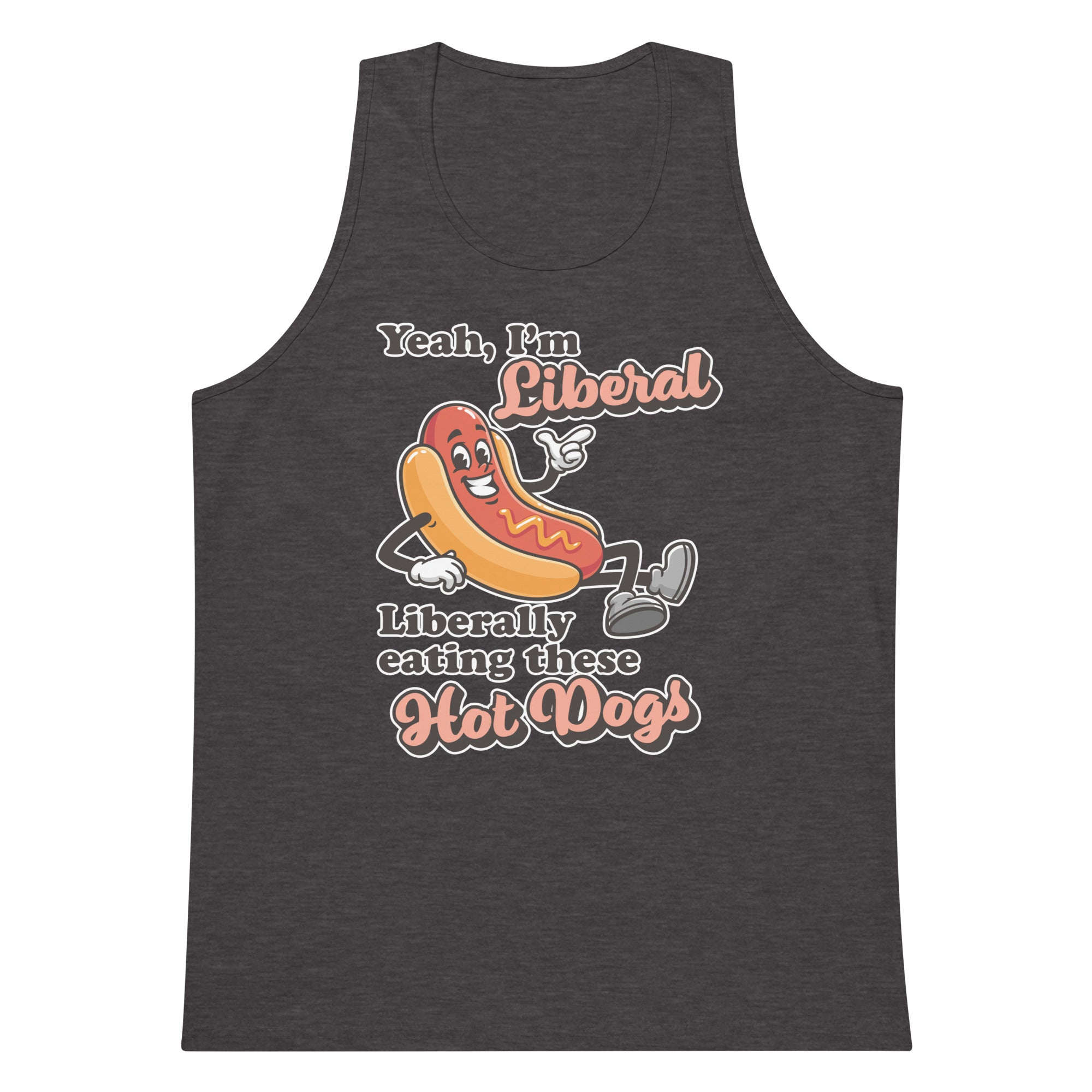 Liberally Eating Hot Dogs tank top