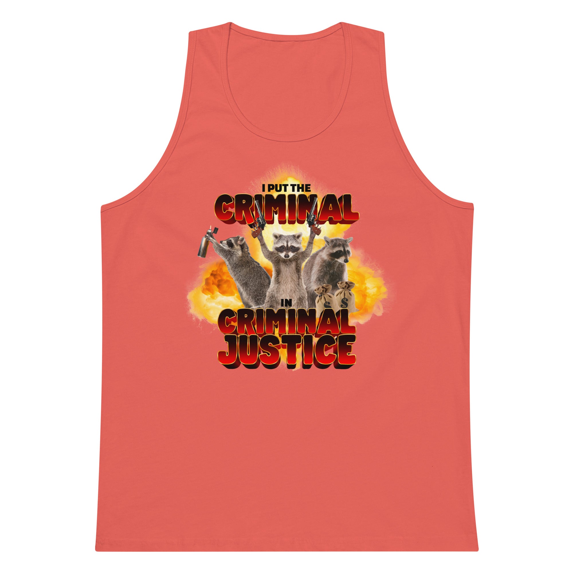 I Put the Criminal in Criminal Justice tank top