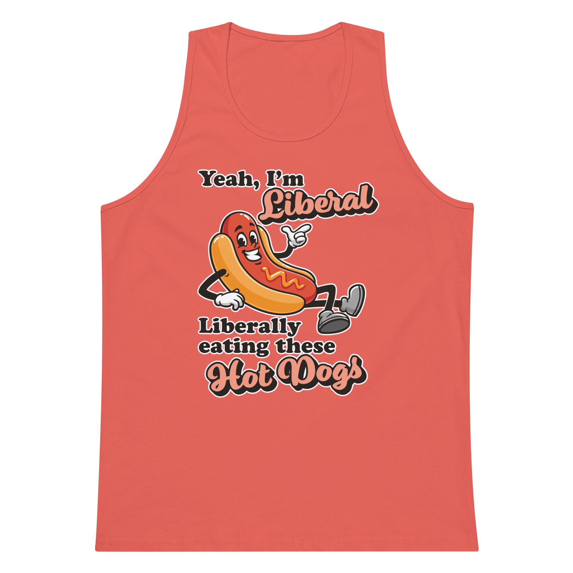 Liberally Eating Hot Dogs tank top