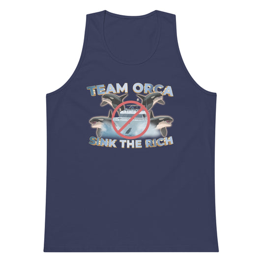 Team Orca Sink the Rich tank top