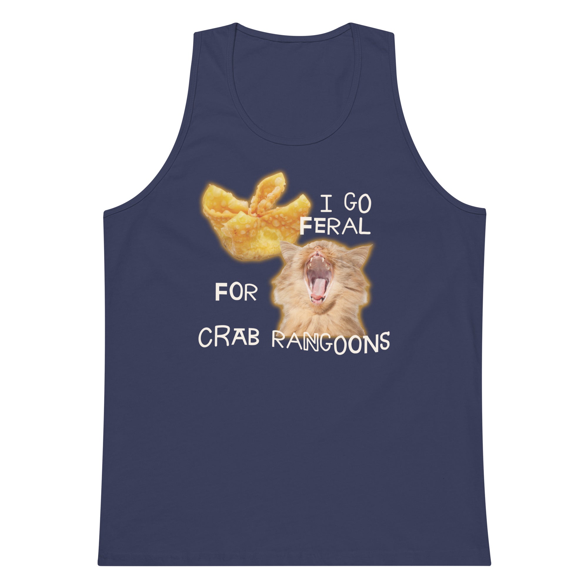 I Go Feral for Crab Rangoons tank top