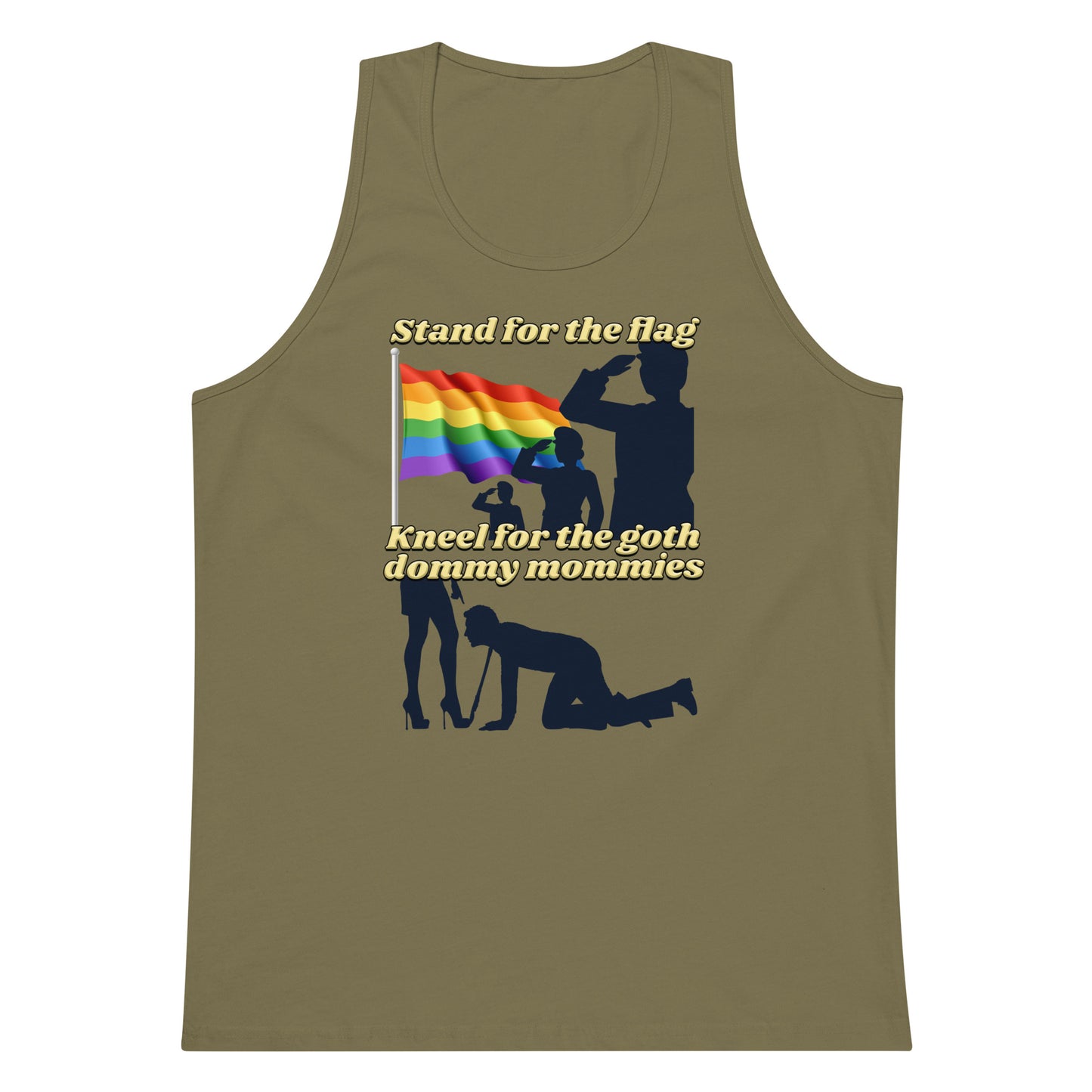 Stand For the Flag Kneel For the Goth Dommy Mommies tank top