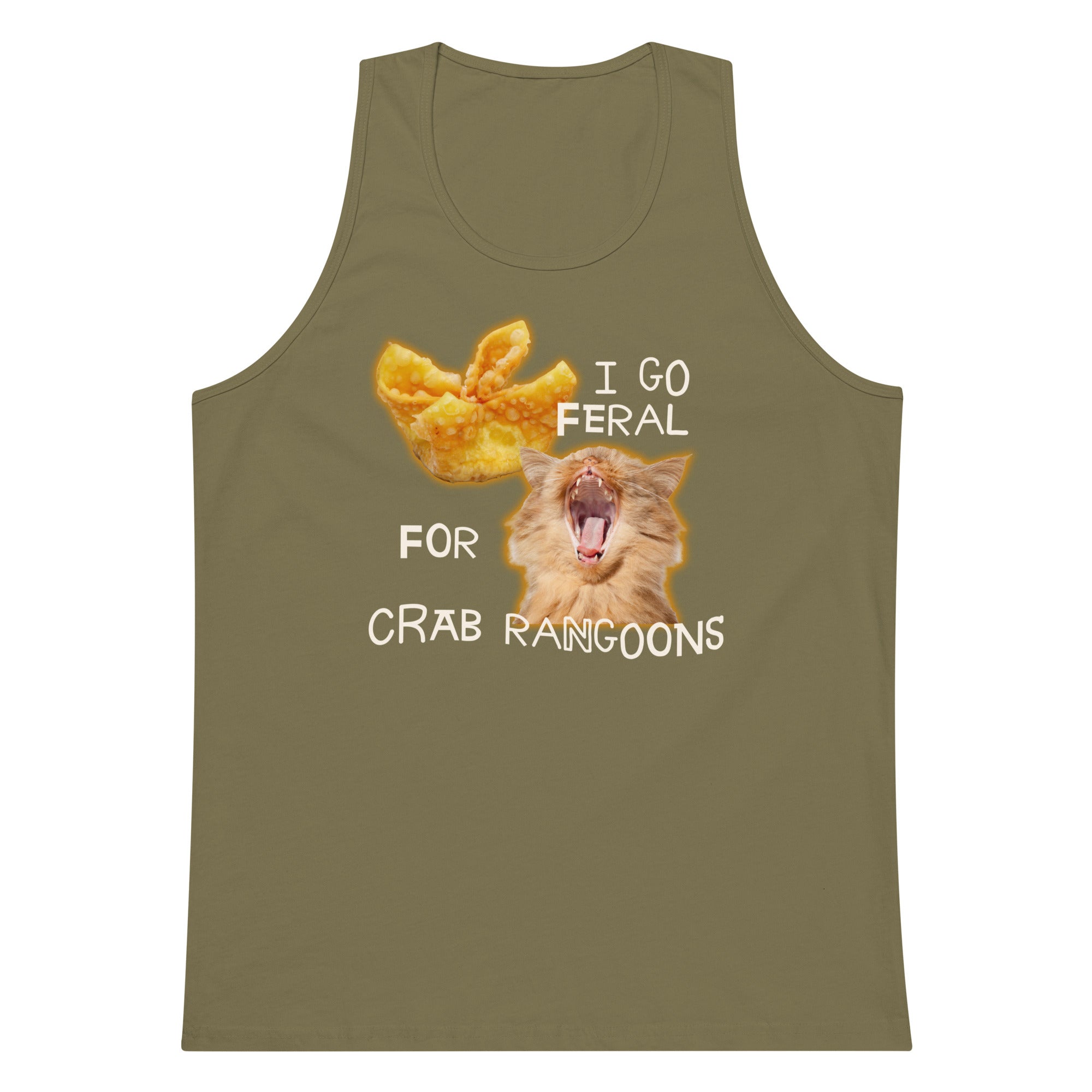 I Go Feral for Crab Rangoons tank top