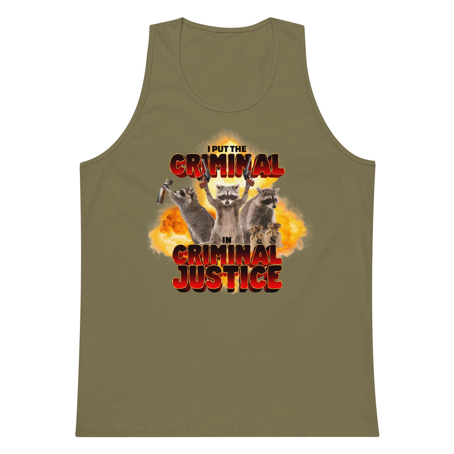 I Put the Criminal in Criminal Justice tank top