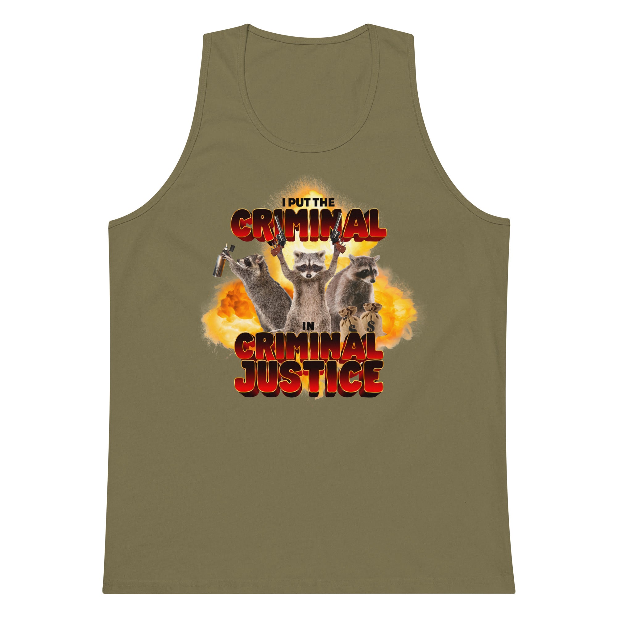 I Put the Criminal in Criminal Justice tank top