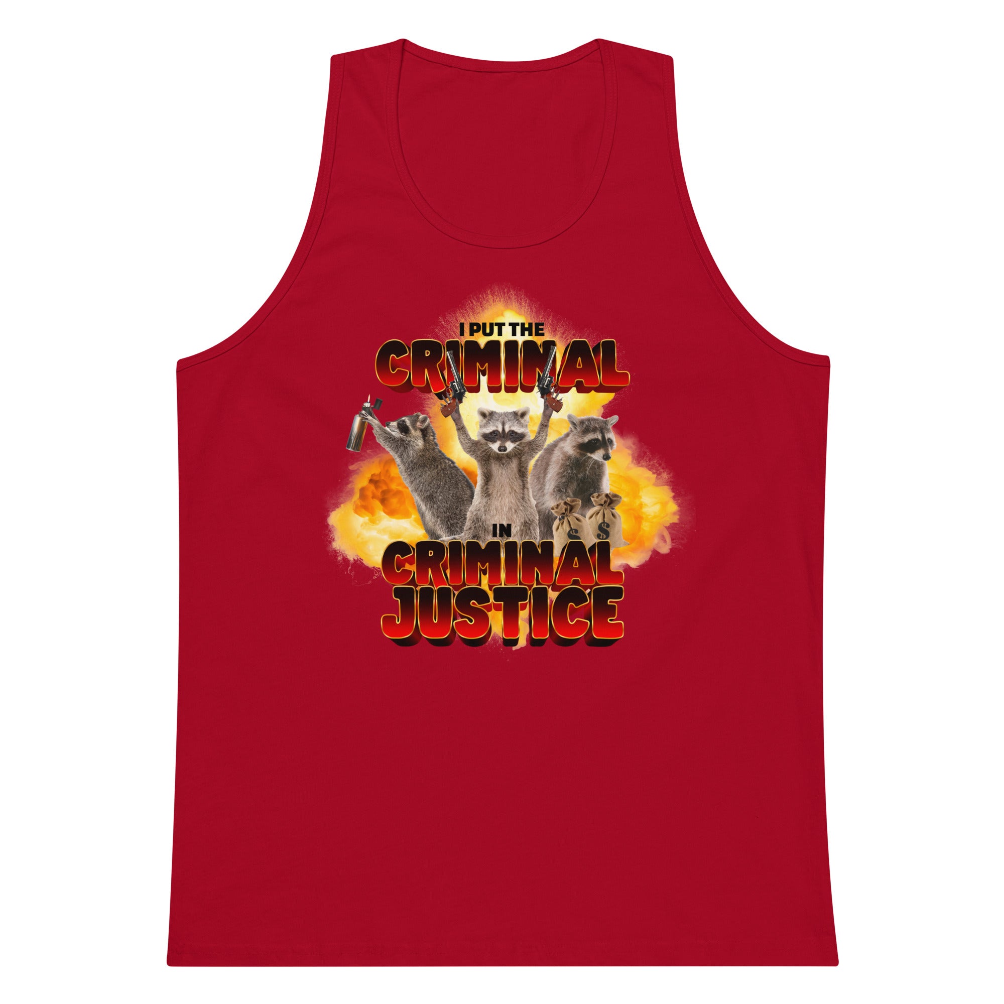 I Put the Criminal in Criminal Justice tank top