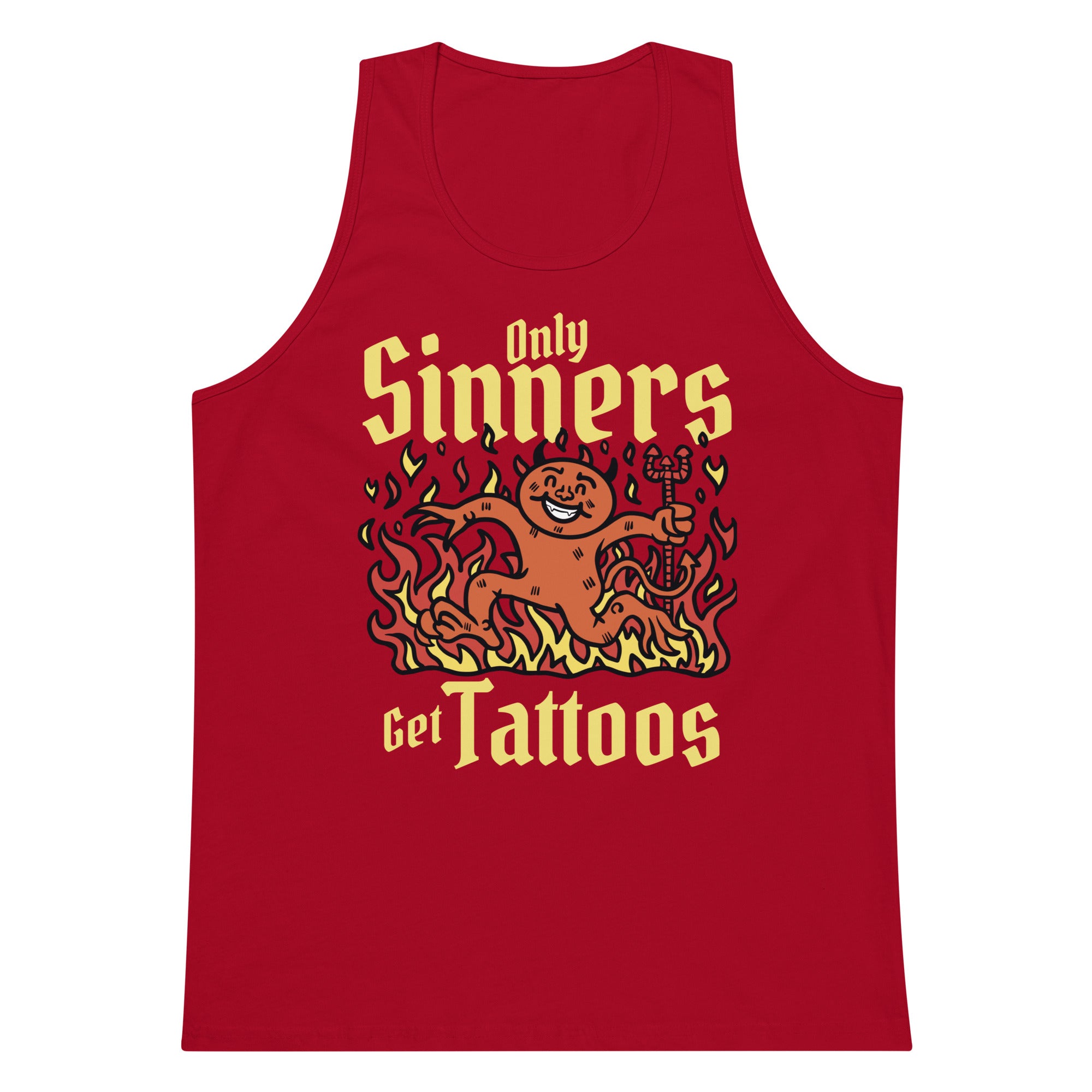 Only Sinners Get Tattoos tank top