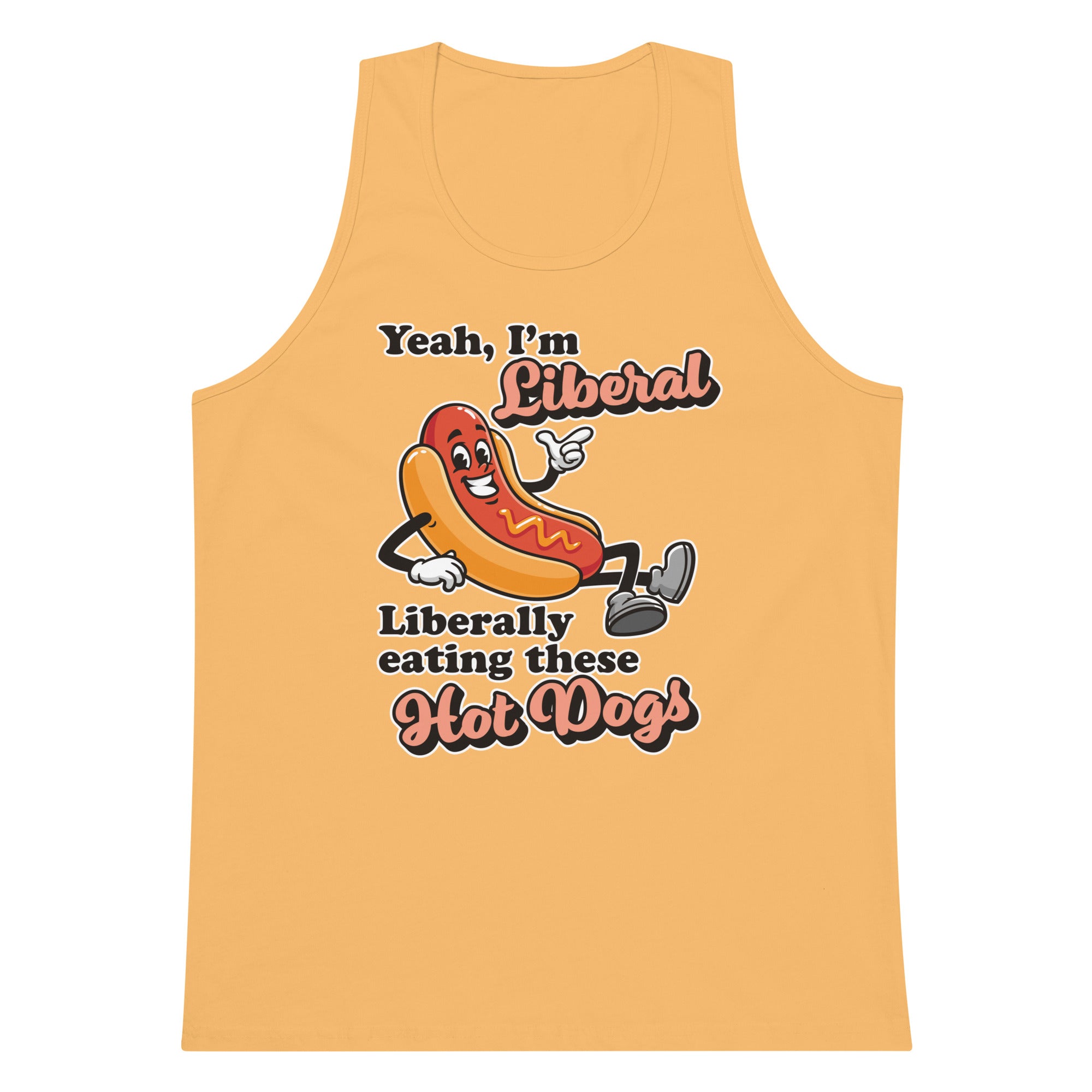 Liberally Eating Hot Dogs tank top