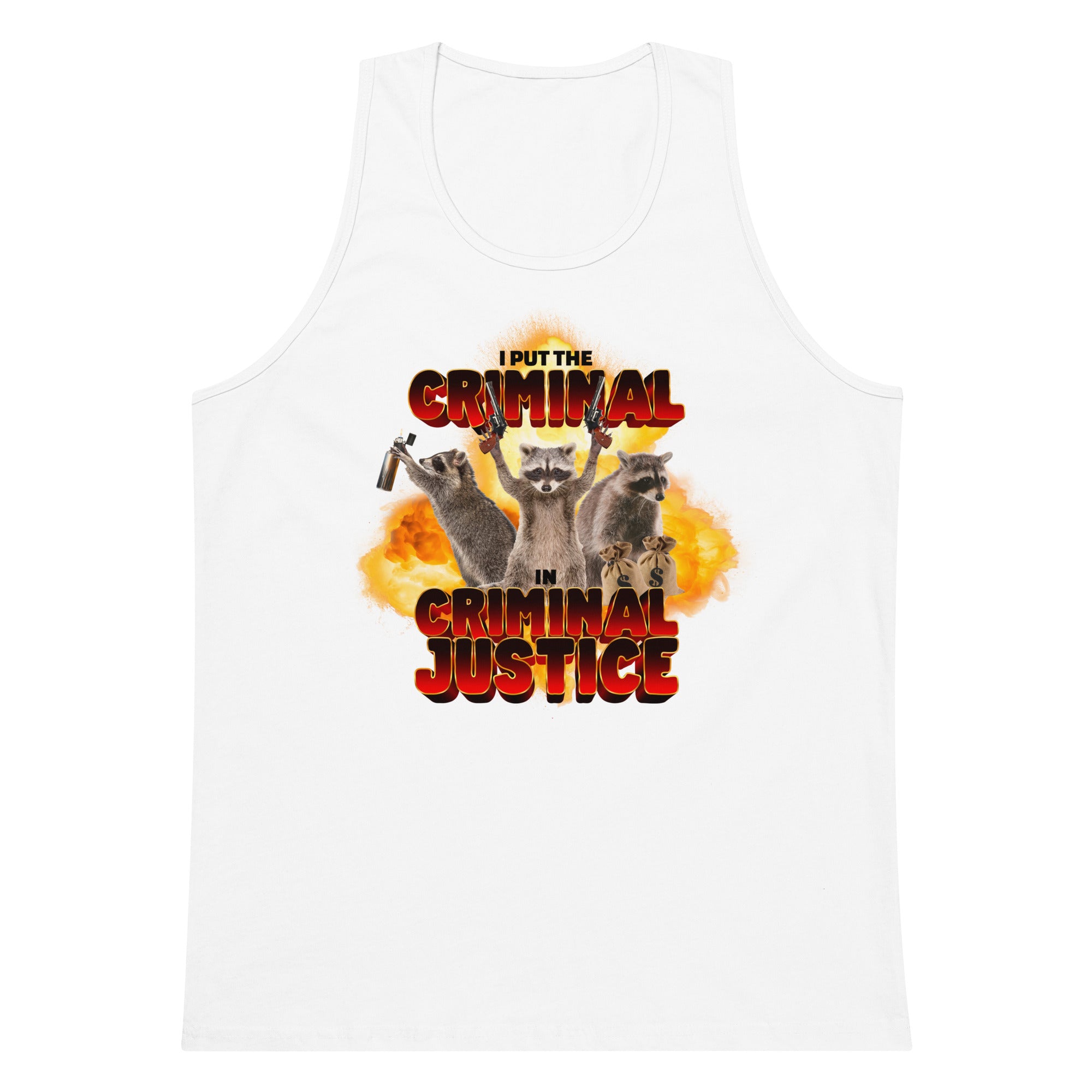 I Put the Criminal in Criminal Justice tank top