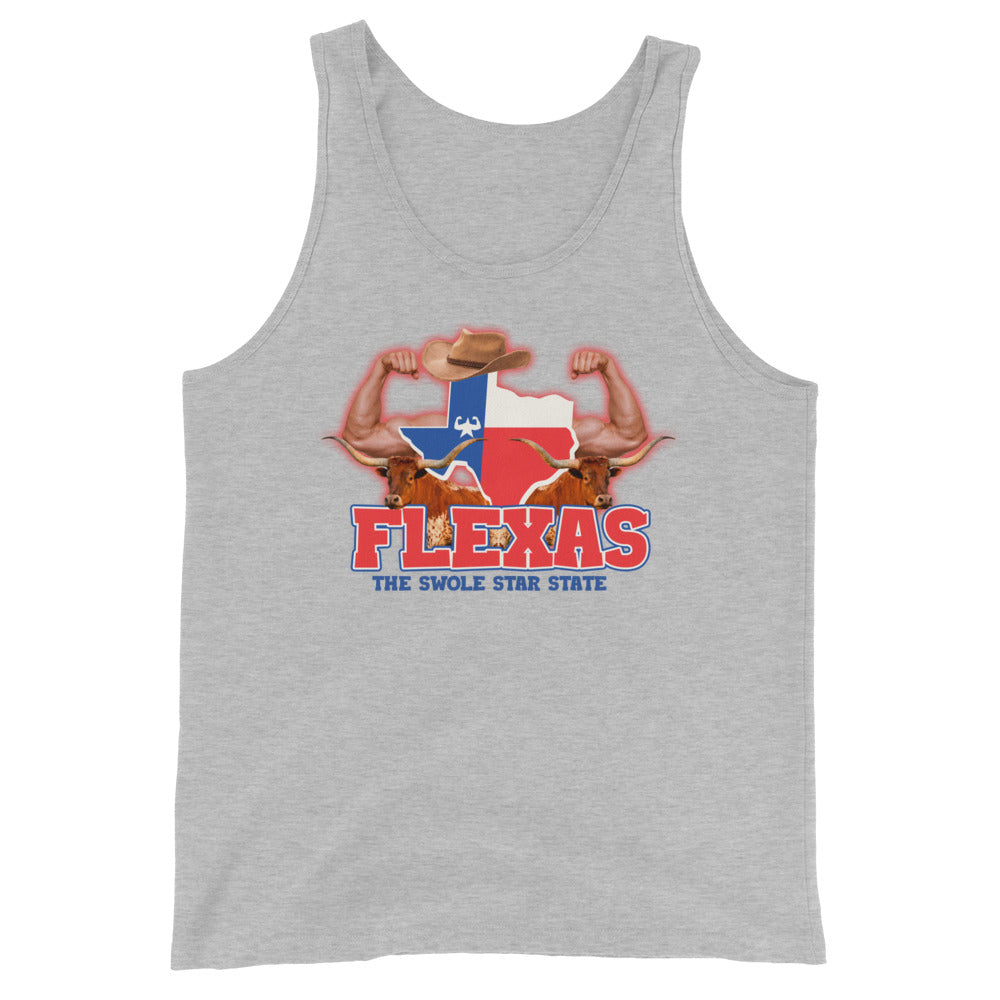 Flexas (The Swole Star State) Unisex Tank Top