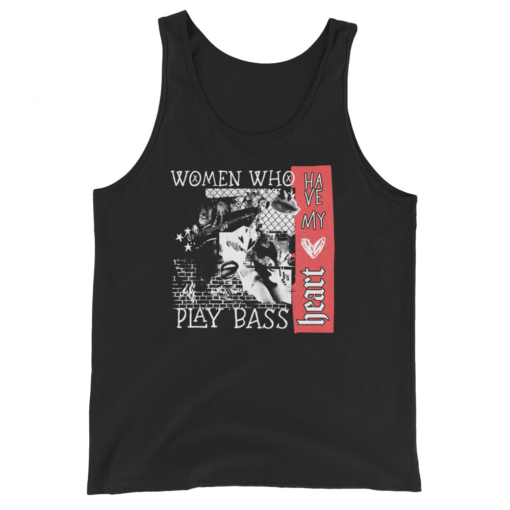 Women Who Play Bass Have My Heart Unisex Tank Top