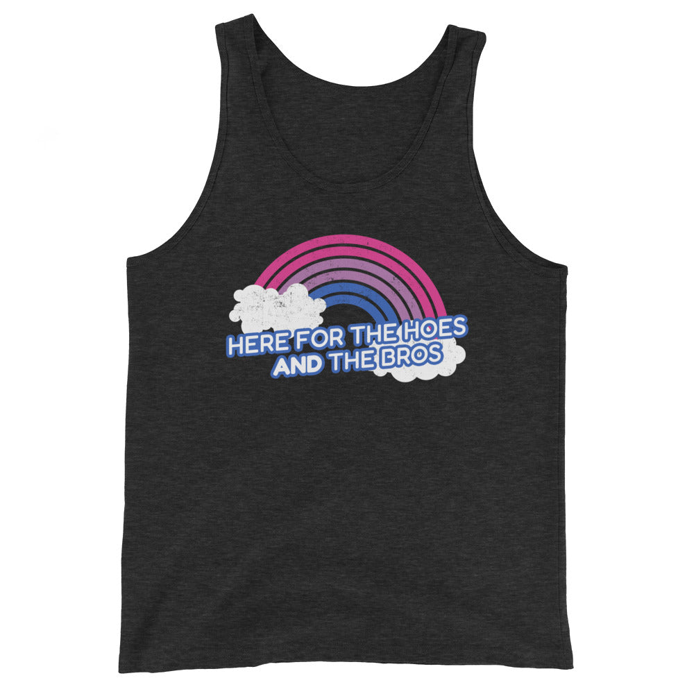 Here For the Bros And the Hoes Unisex Tank Top