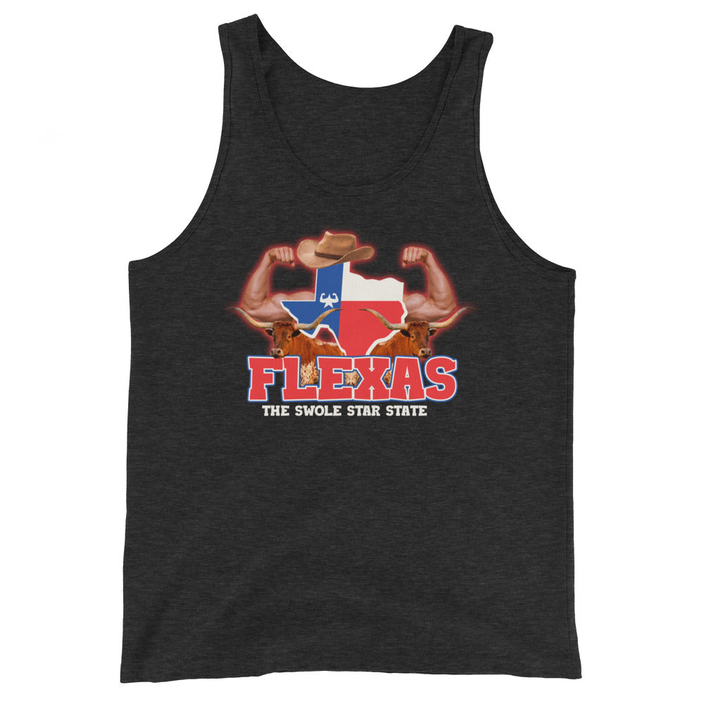 Flexas (The Swole Star State) Unisex Tank Top