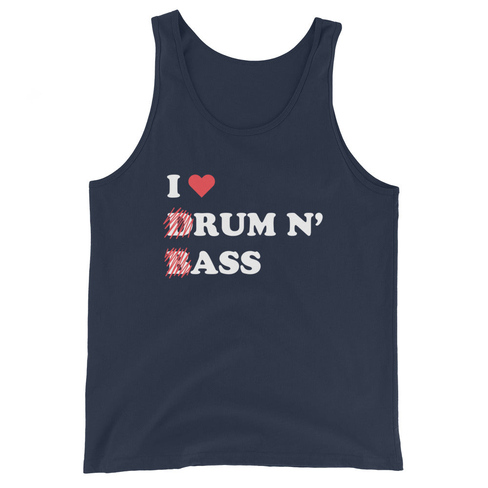 I Heart Drum & Bass Unisex Tank Top